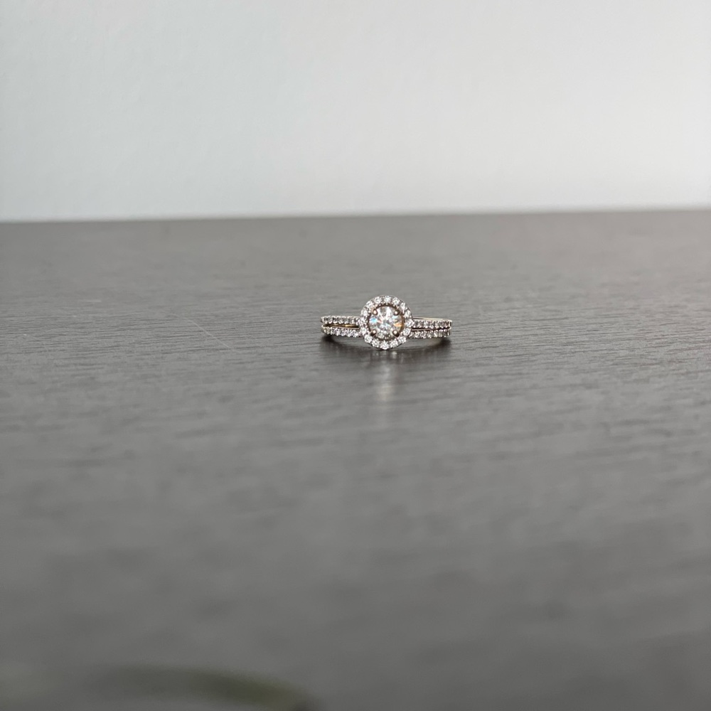 Wedding Ring bridal set 14 Karat - lifetime jewelry care plan from Ben Bridge.